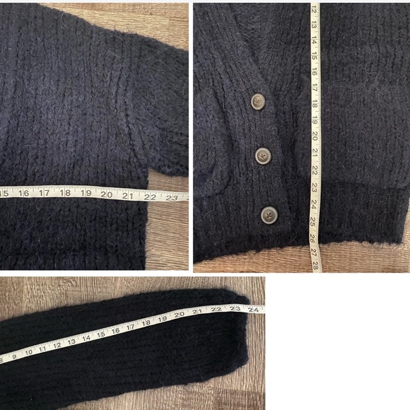 New ELIZABETH AND JAMES Wool chunky-knit cardigan - Picture 8 of 15